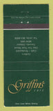 Matchbook Cover - Griffin's Cafe Toronto ON 30 Strike