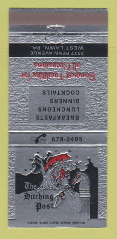 Matchbook Cover - Hitching Post Restaurant West Lawn PA 30 Strike