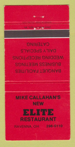 Matchbook Cover - Mike Callahan's Elite Restaurant Ravenna OH 30 Strike