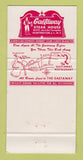 Matchbook Cover - Gaetaway Steak House Huntington NY WEAR 30 Strike