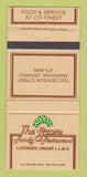 Matchbook Cover - The Grove Restaurant Markham ON 30 Strike
