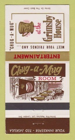 Matchbook Cover - Grimsby House ON? WORN 30 Strike