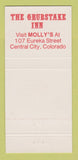 Matchbook Cover - Grubstake Inn Central City Colorado 30 Strike