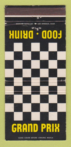 Matchbook Cover - Grand Prix Restaurant San Diego CA 30 Strike