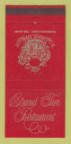 Matchbook Cover - Grand Tier Restaurant 30 Strike