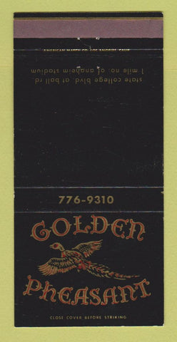 Matchbook Cover - Golden Pheasant Restaurant Anaheim CA 30 Strike