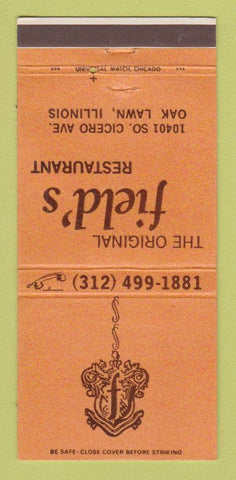 Matchbook Cover - Field's Restaurant Oak Lawn IL 30 Strike