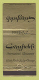 Matchbook Cover - Grassfield's Restaurant Chicago IL 30 Strike