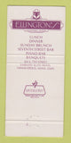 Matchbook Cover - Ellington's Restaurant Minneapolis MN WEAR 30 Strike