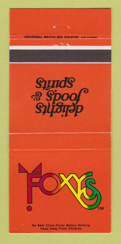 Matchbook Cover - Foxys Restaurant Rochester Troy MI WEAR 30 Strike