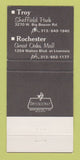 Matchbook Cover - Foxys Restaurant Rochester Troy MI WEAR 30 Strike