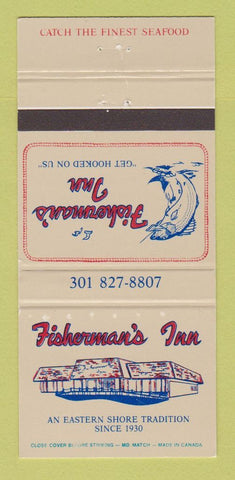 Matchbook Cover - Fisherman's Inn Grasonville MD WEAR 30 Strike