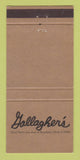 Matchbook Cover - Gallagher's Restaurant New York City 30 Strike