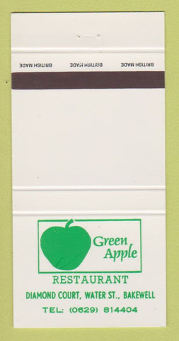 Matchbook Cover - Green Apple Restaurant Bakewell UK 30 Strike