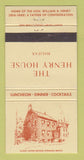 Matchbook Cover - The Henry House Halifax NS 30 Strike