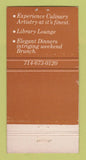 Matchbook Cover - Hemingway's Corona Del Mar CA 30 Strike