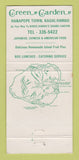 Matchbook Cover - Green Garden Restaurant Kauai Hawaii WEAR 30 Strike