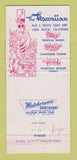 Matchbook Cover - Hawaiian Long Beach CA Tiki 30 Strike
