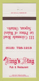 Matchbook Cover - King's Stag Restaurant Pub Nepean ON 30 Strike