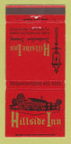 Matchbook Cover - Hillside Inn Plymouth MI 30 Strike