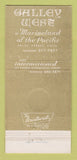 Matchbook Cover - Galley West Marineland Palos Verdes CA WORN 30 Strike