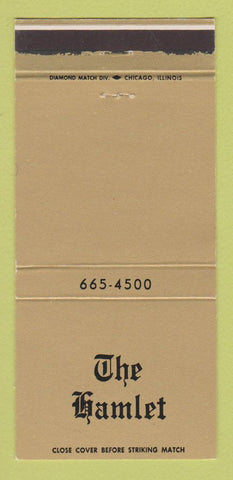 Matchbook Cover - The Hamlet Restaurant Carol Stream IL 30 Strike