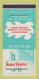 Matchbook Cover - Happy Dolphin Inn St Petersburg Beach FL 30 Strike