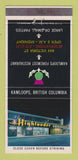 Matchbook Cover - Highlander Restaurant Kamloops BC 30 Strike