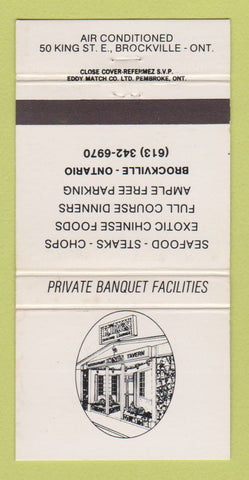 Matchbook Cover - Kings Restaurant Brockville ON 30 Strike