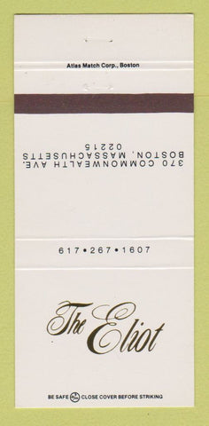 Matchbook Cover - The Eliot Boston MA 30 Strike