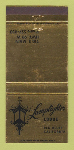 Matchbook Cover - Lamplighter Lodge Red Bluff CA 30 Strike