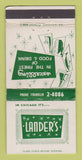 Matchbook Cover - Lander's Restaurant Chicago IL WEAR 30 Strike