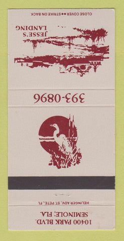 Matchbook Cover - Jesse's Landing Seminole FL 30 Strike