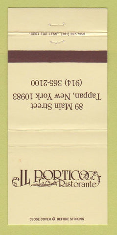 Matchbook Cover - Il Portico Ristorante Tappan NY 30 Strike