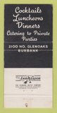 Matchbook Cover - Augie's Fireside Burbank CA WEAR 30 Strike