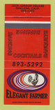 Matchbook Cover - Elegant Farmer Restaurant Oakland CA 30 Strike