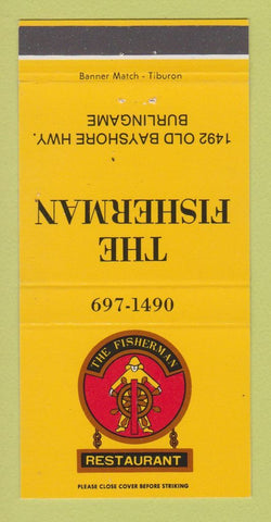 Matchbook Cover - Fisherman Restaurant Burlingame CA 30 Strike