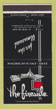 Matchbook Cover - The Fireside Restaurant Fort Atkinson WI 30 Strike