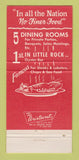 Matchbook Cover - Hank's Steaks Seafood Little Rock AR 30 Strike