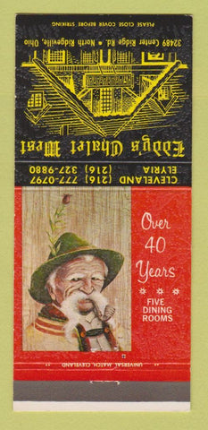 Matchbook Cover - Eddy's Chalet West North Ridgeville OH 30 Strike