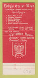 Matchbook Cover - Eddy's Chalet West North Ridgeville OH 30 Strike