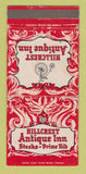 Matchbook Cover - Hillcrest Antique Inn Steaks Pasadena CA WEAR 30 Strike