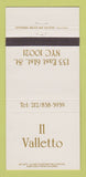 Matchbook Cover - Il Valletto New York City 30 Strike