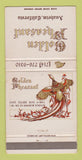 Matchbook Cover - Golden Pheasant Restaurant Anaheim CA WEAR 30 Strike