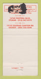 Matchbook Cover - El Chaparral Mexican Saugus CA Sylmar WORN BACK 30 Strike