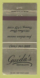 Matchbook Cover - Guida's Ristorante Ossining NY WEAR 30 Strike