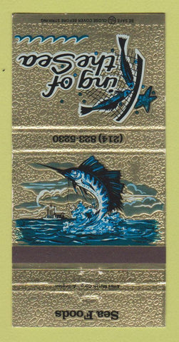 Matchbook Cover - King of the Sea Restaurant Dallas TX 30 Strike