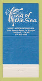 Matchbook Cover - King of the Sea Restaurant Dallas TX 30 Strike