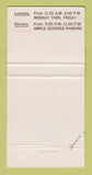 Matchbook Cover - Garcias Mexican Restaurant Victoria BC 30 Strike