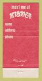 Matchbook Cover - Kismer Restaurant Newport Beach CA 30 Strike